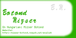 botond mizser business card
